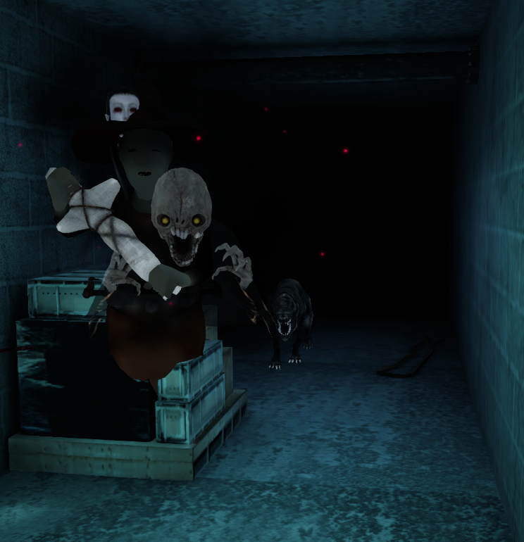 Eyes - the horror game — Quad Trouble mode